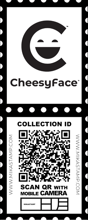 qr tag clothing foldable cheesyface